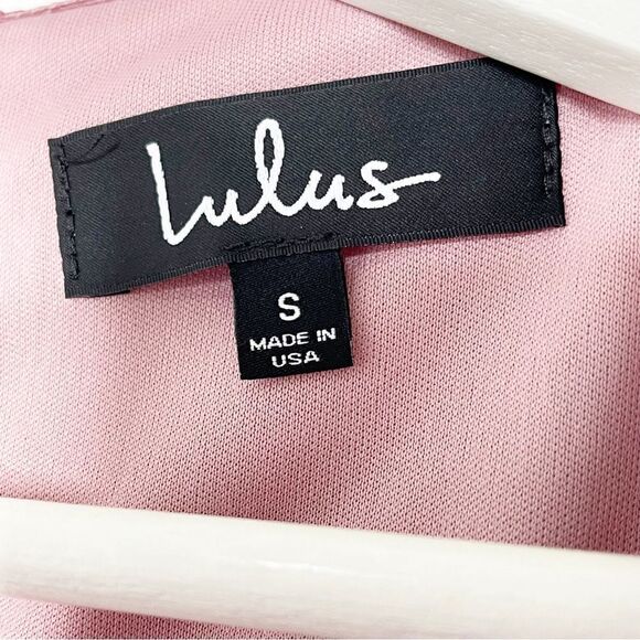 Lulus Rosalinda mauve floral print long sleeve shift dress - size small - Picture 5 of 8